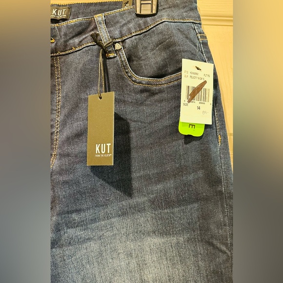 KUT FROM THE KLOTH Charlotte High Rise Fab At Fit Technique Culotte Crop Jeans - Picture 4 of 7